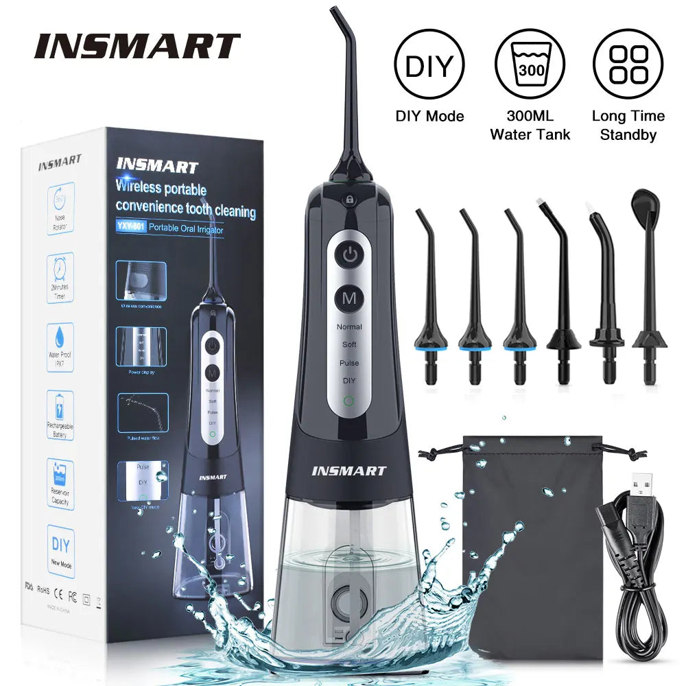 Išmanusis Dantų Iriklis (Water Flosser) INSMART – Giluminis Valymas ir Skaistesnė Šypsena!