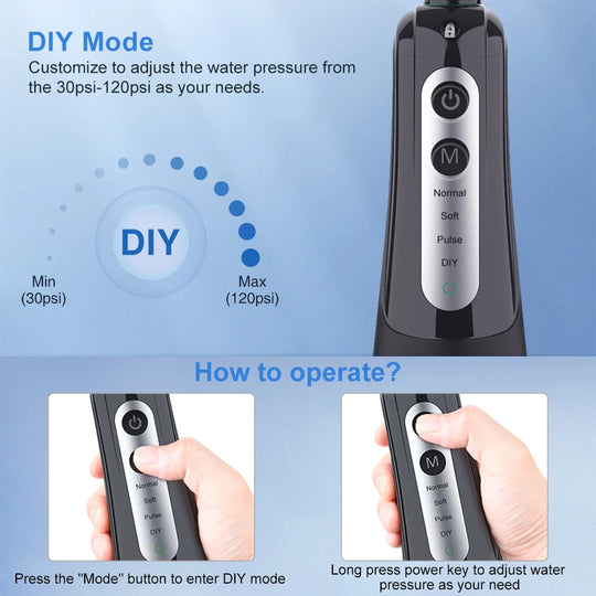 Išmanusis Dantų Iriklis (Water Flosser) INSMART – Giluminis Valymas ir Skaistesnė Šypsena!