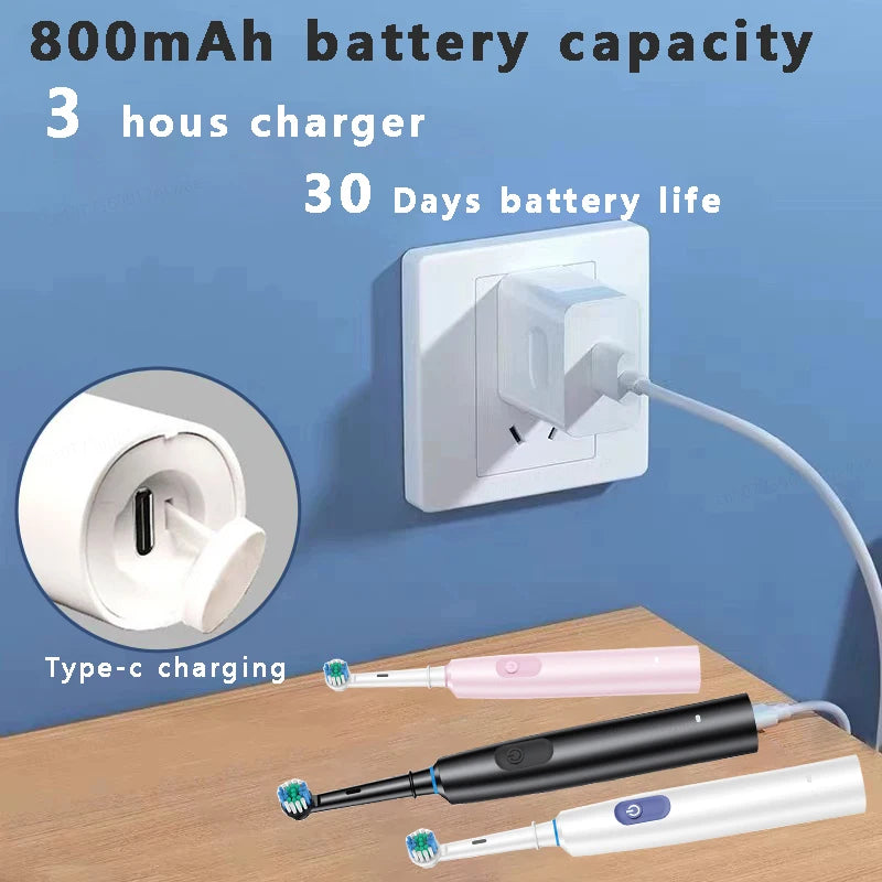 Sukamasis Elektrinis Dantų Šepetėlis – Nepriekaištinga Šypsena Ir Sveikesnės Dantenos!