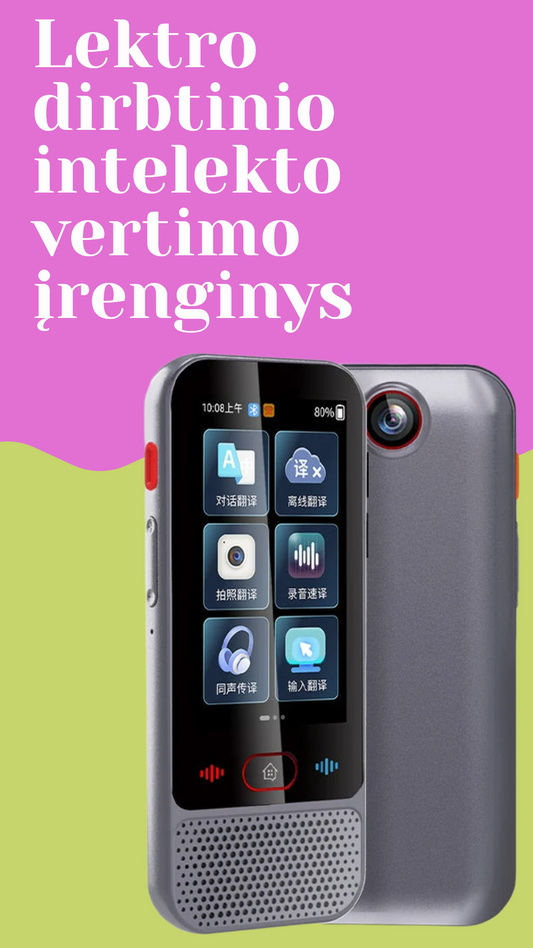 Lektro m30 dirbtinio intelekto vertimo įrenginys - itin tikslus ir greitas vertimo aparatas