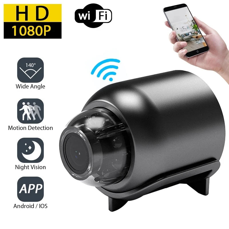 Mini 1080P Full HD Kamera – Kompaktiškas Stebėjimo Sprendimas!