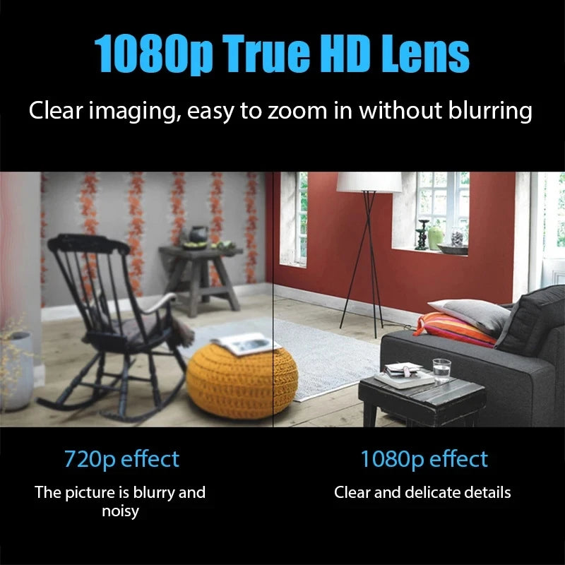 Mini 1080P Full HD Kamera – Kompaktiškas Stebėjimo Sprendimas!