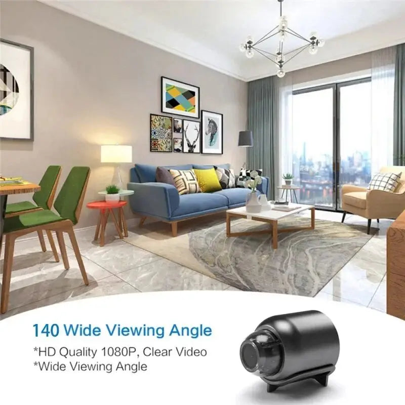 Mini 1080P Full HD Kamera – Kompaktiškas Stebėjimo Sprendimas!