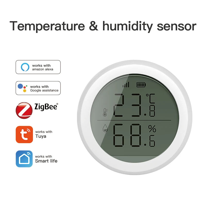 RSH ZigBee Išmanusis Temperatūros ir Drėgmės Jutiklis – Tiksli Kontrolė Balsu!
