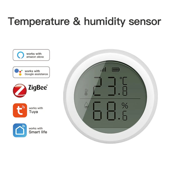 RSH ZigBee Išmanusis Temperatūros ir Drėgmės Jutiklis – Tiksli Kontrolė Balsu!