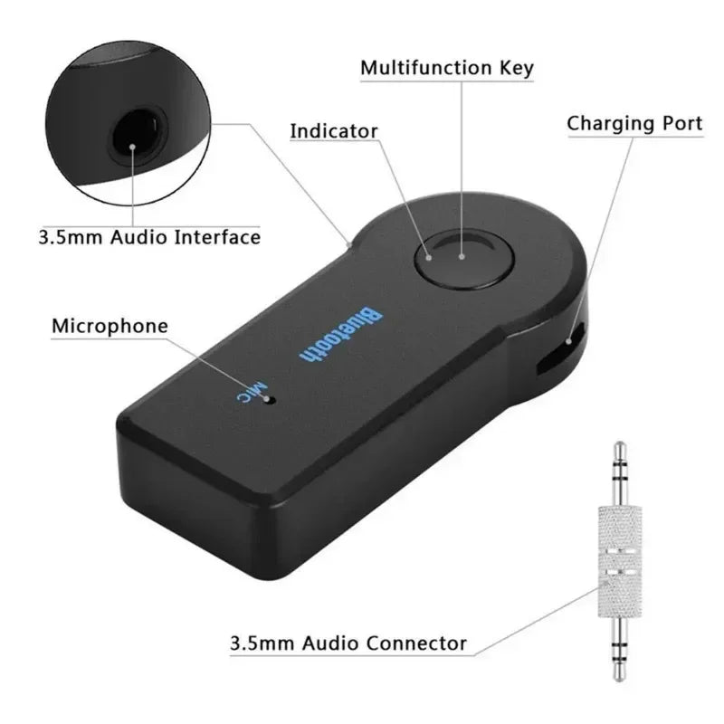 Automobilinis Belaidis Bluetooth 5.0 Imtuvas – Išmanusis Garsas Jūsų Automobiliui Ir Ausinėms!