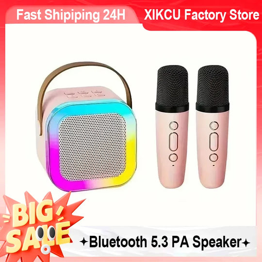 XIKCU Nešiojama Bluetooth Karaoke Sistema – Jūsų Asmeninis KTV!