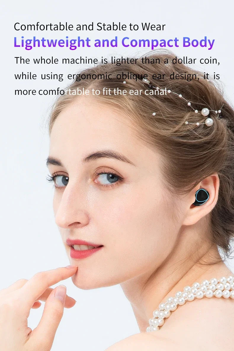 TWS M10 Belaidės Bluetooth 5.1 Ausinės – Nepertraukiamas Garsas ir Mobiliojo Įkroviklio Galia!