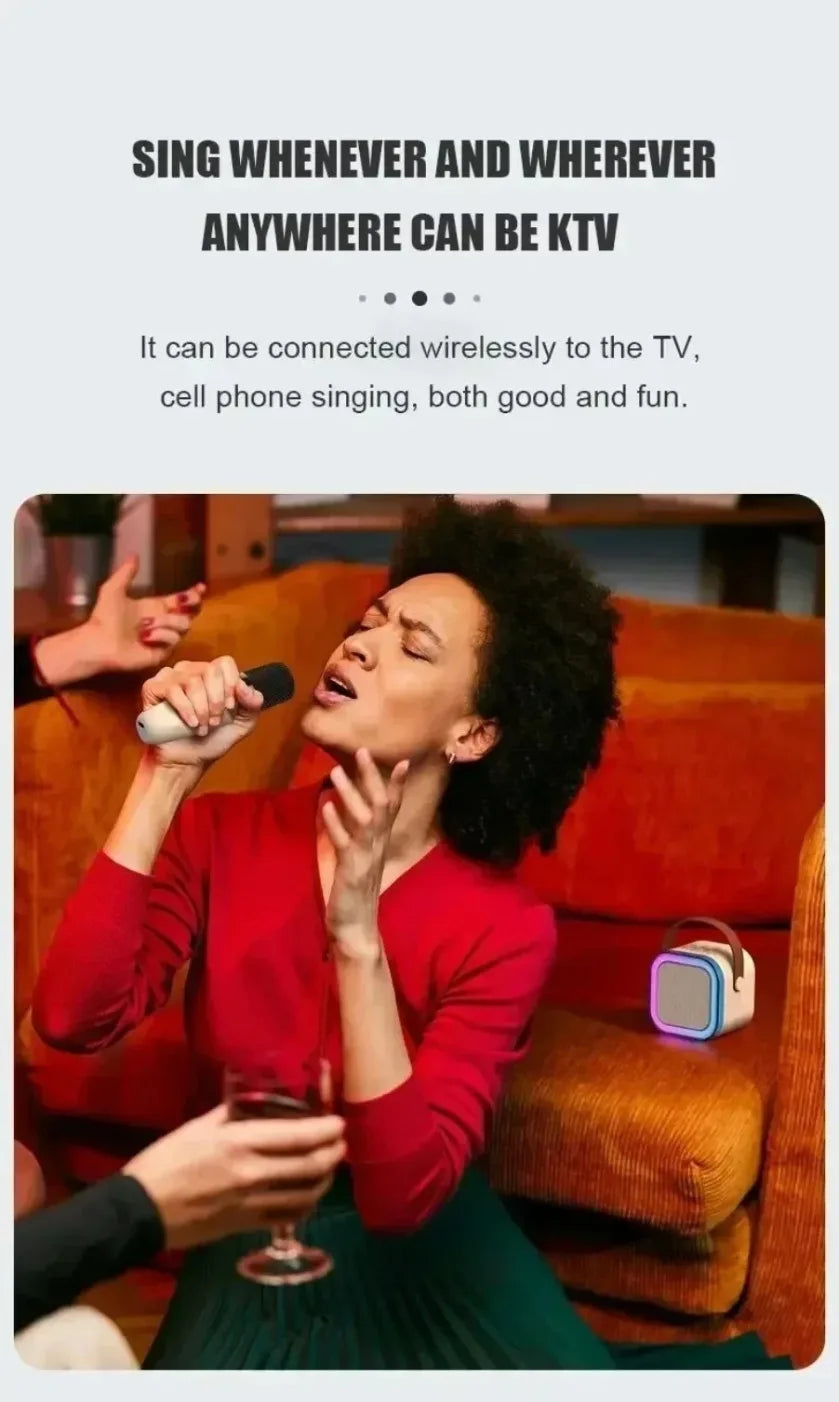 XIKCU Nešiojama Bluetooth Karaoke Sistema – Jūsų Asmeninis KTV!