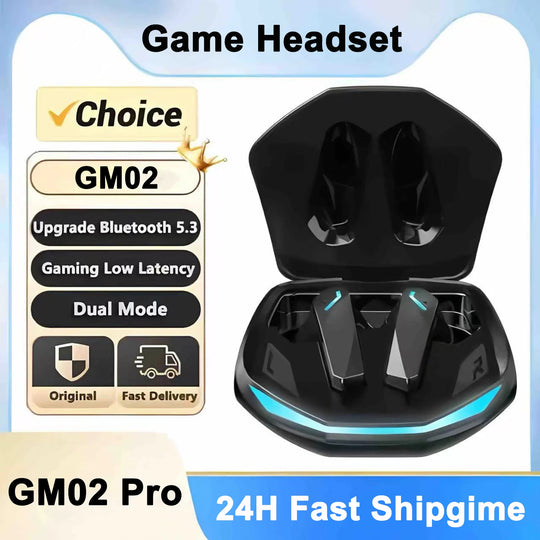 Belaidės GM02 Pro Bluetooth 5.3 Ausinės – Pasaulis Jūsų Garsui, Sportui Ir Žaidimams