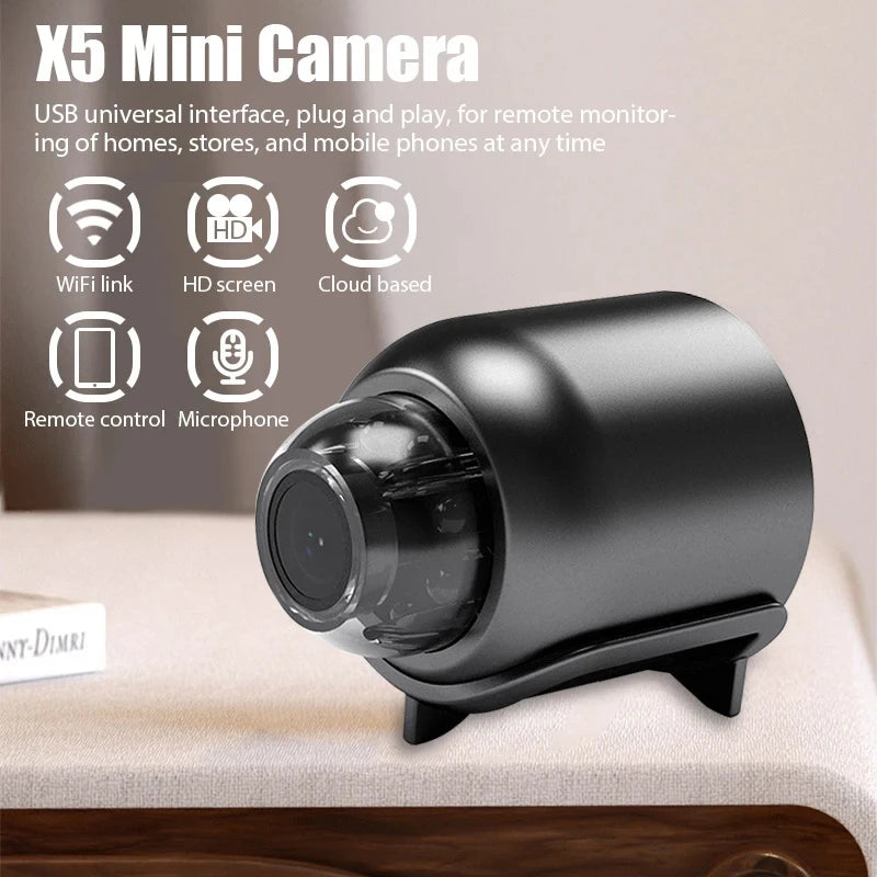 Mini 1080P Full HD Kamera – Kompaktiškas Stebėjimo Sprendimas!