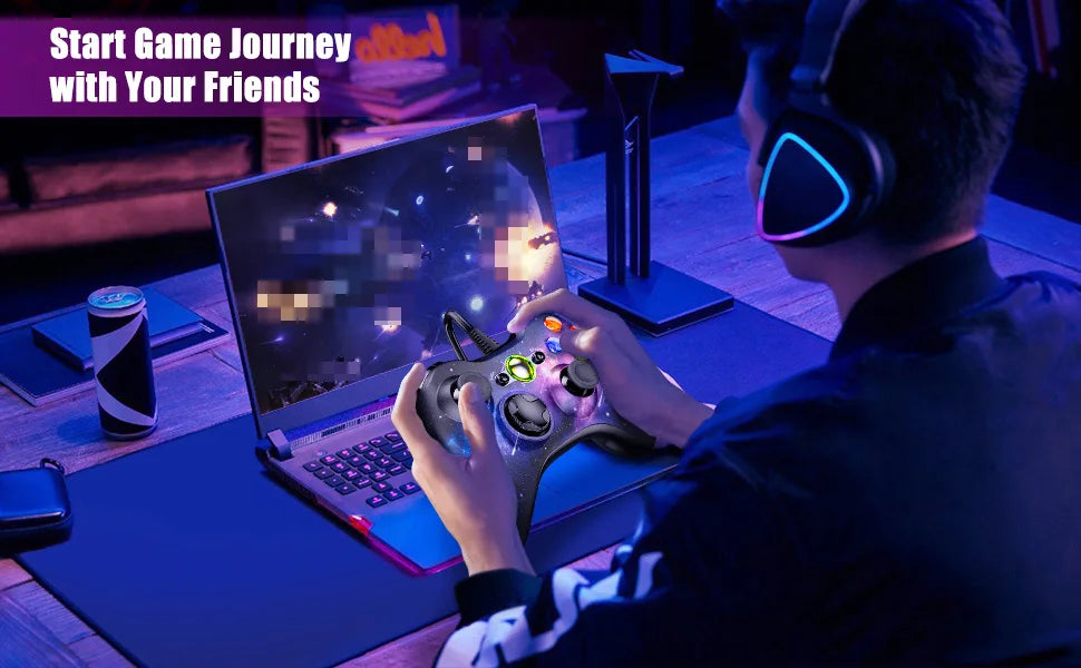 X360 Laidas Žaidimų Valdiklis – Universalus Patikimumas Jūsų Žaidimams!