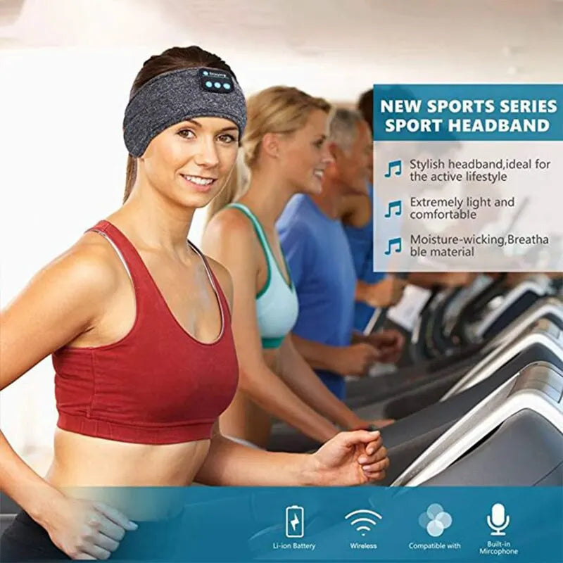 Belaidė Bluetooth Ausinių Juosta – Muzika, Miegui ir Sportui Be Trikdžių!