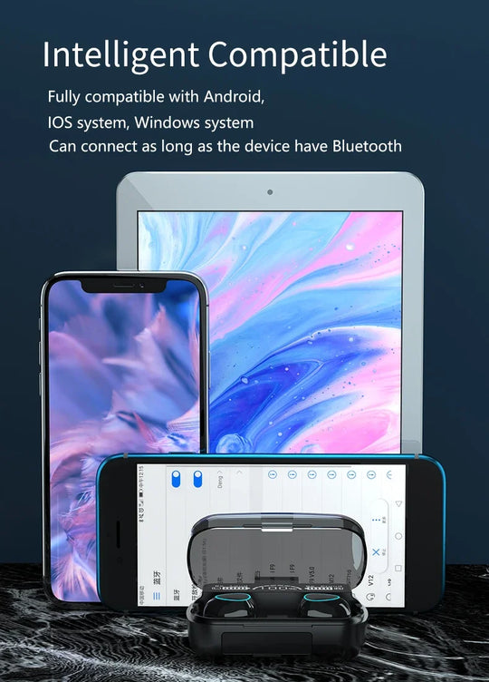 TWS M10 Belaidės Bluetooth 5.1 Ausinės – Nepertraukiamas Garsas ir Mobiliojo Įkroviklio Galia!