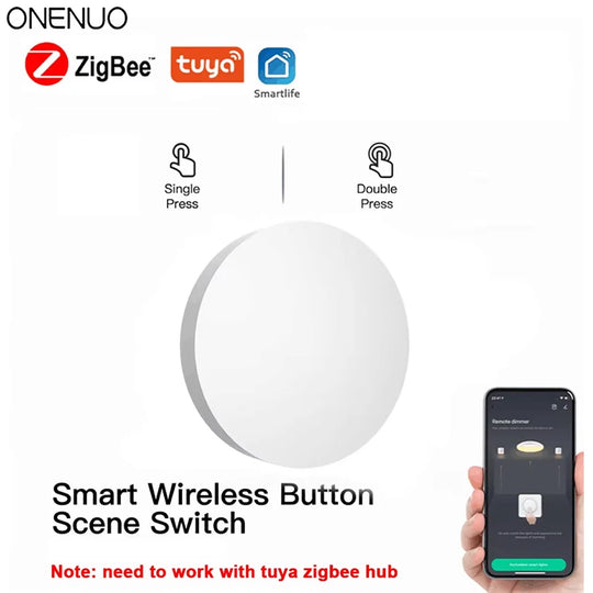 ONENUO ZigBee Išmanusis Scenų Mygtukas – Jūsų Patogus Valdymas Vienu Palietimu!