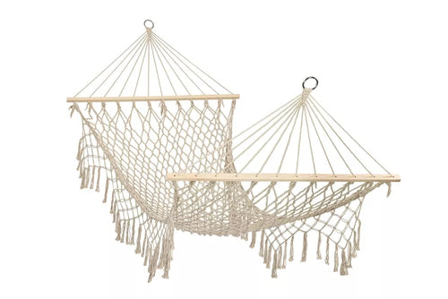 Boho stiliaus sodo hamakas