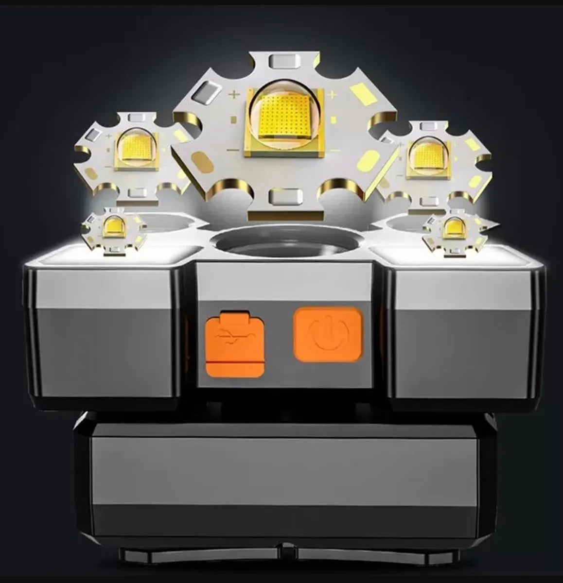 Galvos Prožektorius – 9x XPE LED
