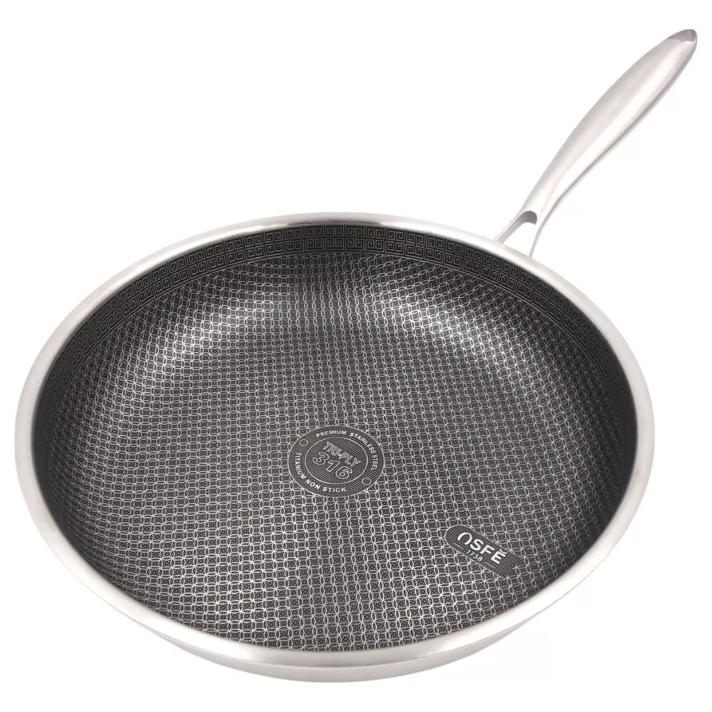 Nerūdijančio plieno keptuvė OSFE 316, 30 cm