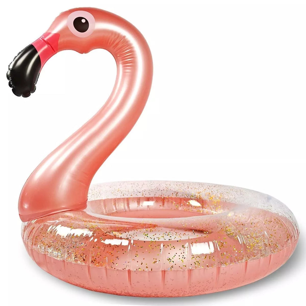 Plaukimo ratas su blizgučiais "Flamingas"