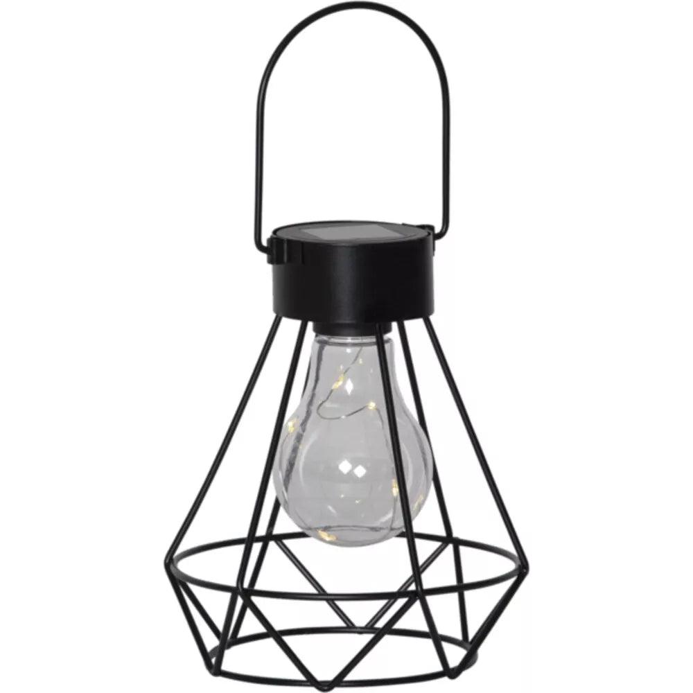 Saulės energija įkraunama LED lempa „Edison“
